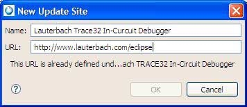 Specifying an URL for the update